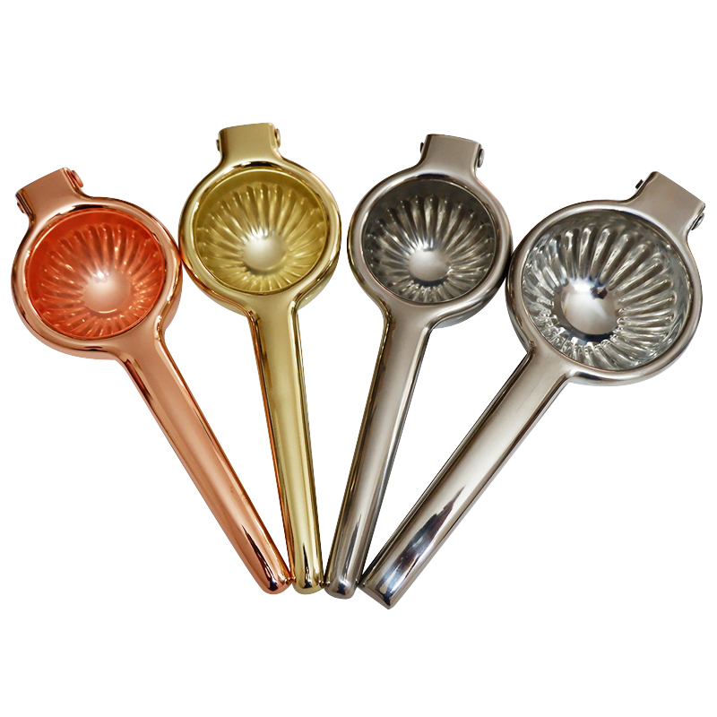 Kitchen Gadgets Gold - Exprimidor de limones manual de acero