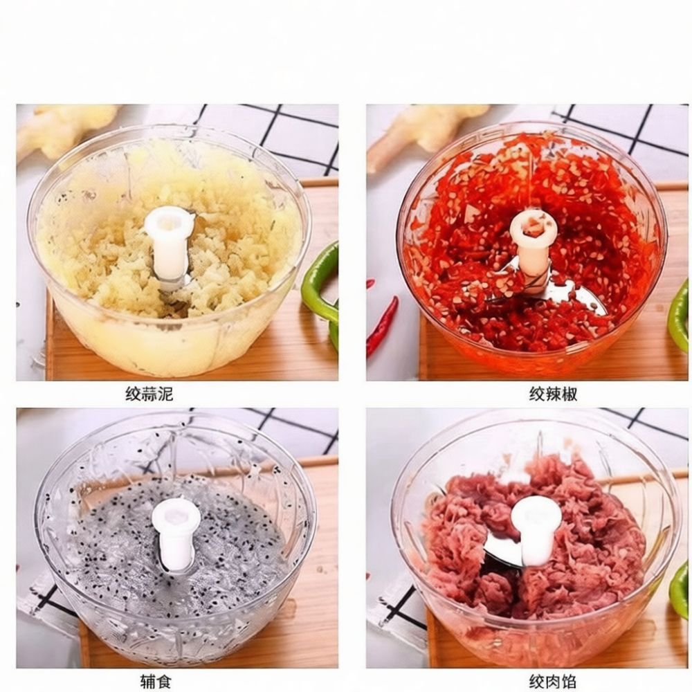 Kitchen Helper Gadgets - Picador de ajo manual, procesador de